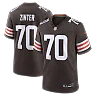 Zennovawear Zak Zinter Cleveland Browns Team Game Jersey - Brown