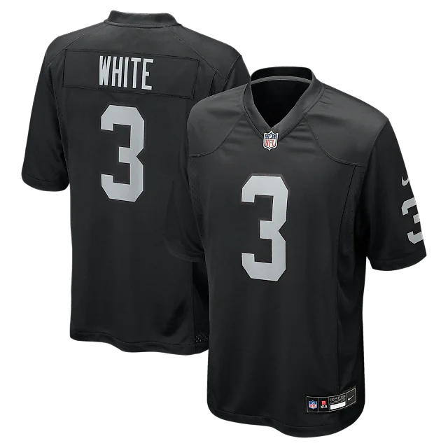 Zennovawear Zamir White Las Vegas Raiders Team Game Jersey - Black