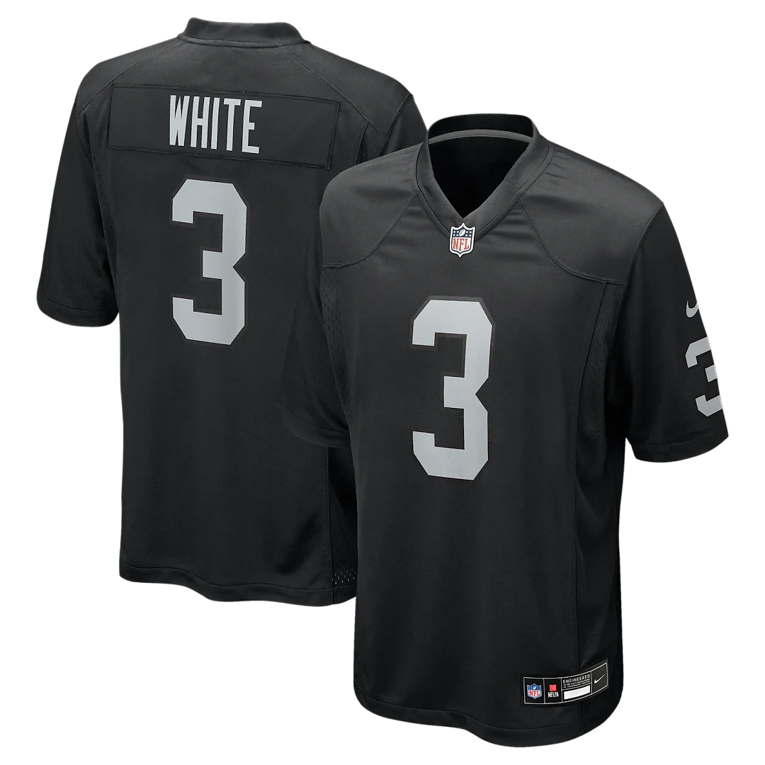 Zennovawear Zamir White Las Vegas Raiders Team Game Jersey - Black