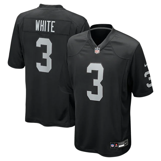 Zennovawear Zamir White Las Vegas Raiders Team Game Jersey - Black