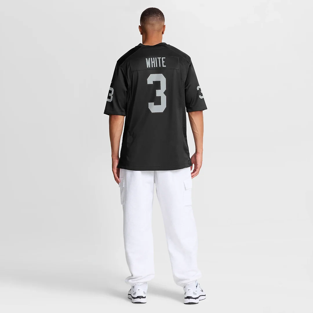 Zennovawear Zamir White Las Vegas Raiders Team Game Jersey - Black