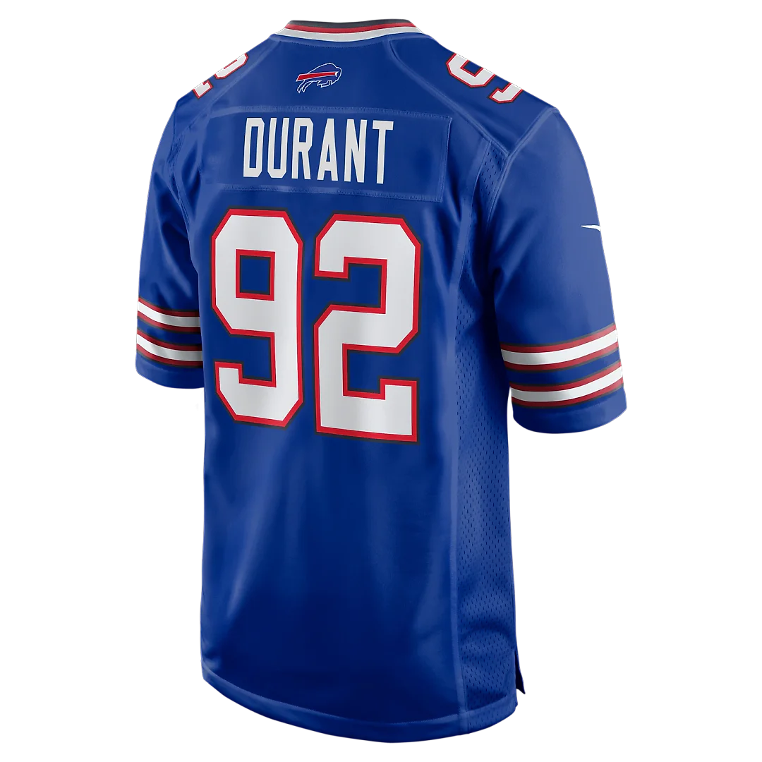 Zennovawear Zane Durant Buffalo Bills Team Game Jersey - Royal