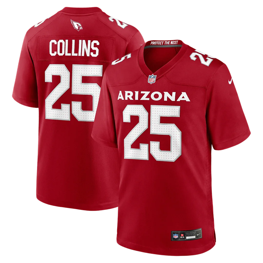Zennovawear Zaven Collins Arizona Cardinals Home Game Jersey - Cardinal