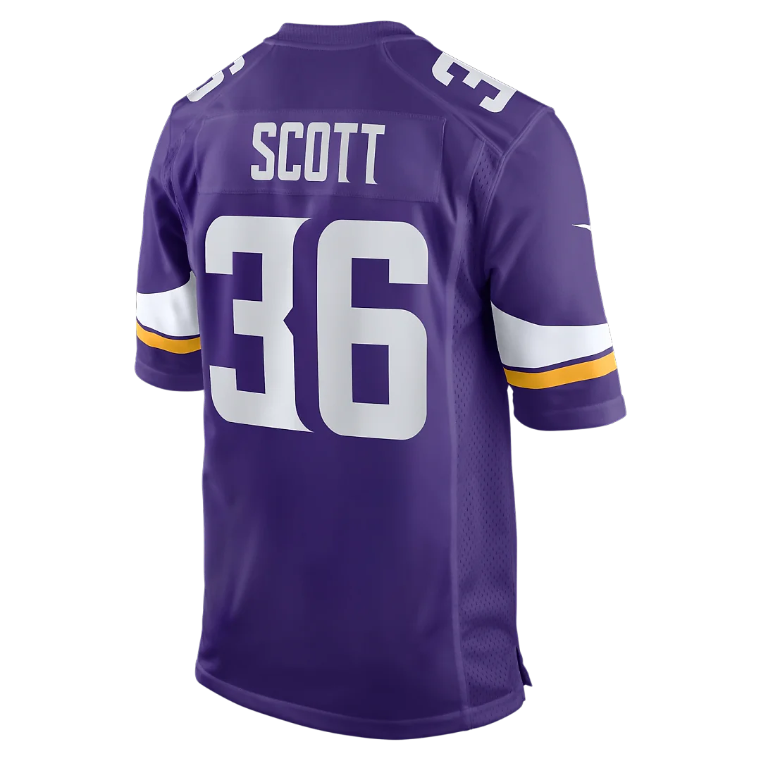 Zennovawear Zavier Scott Minnesota Vikings Team Game Jersey - Purple