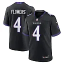 Zennovawear Zay Flowers Baltimore Ravens Alternate Game Jersey - Black