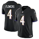 Zennovawear Zay Flowers Baltimore Ravens Alternate Vapor FUSE. Limited Jersey - Black