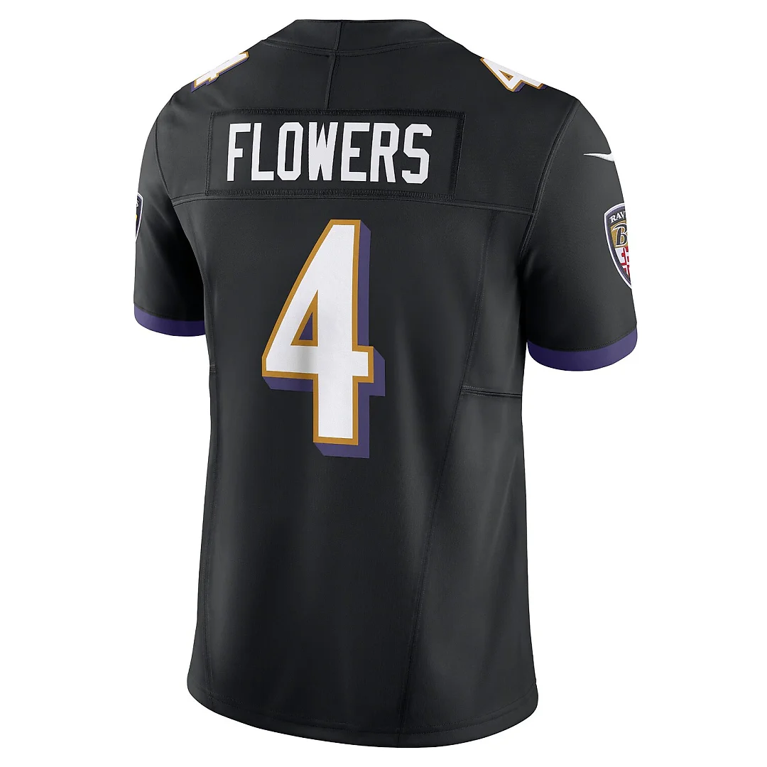 Zennovawear Zay Flowers Baltimore Ravens Alternate Vapor FUSE. Limited Jersey - Black