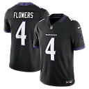 Zennovawear Zay Flowers Baltimore Ravens Alternate Alternate Vapor FUSE. Stitched Limited Jersey - Black