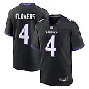 Zennovawear Zay Flowers Baltimore Ravens Alternate Game Jersey - Black