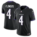 Zennovawear Zay Flowers Baltimore Ravens Alternate Alternate Vapor FUSE. Stitched Limited Jersey - Black