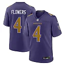Zennovawear Zay Flowers Baltimore Ravens Alternate Game Jersey - Purple