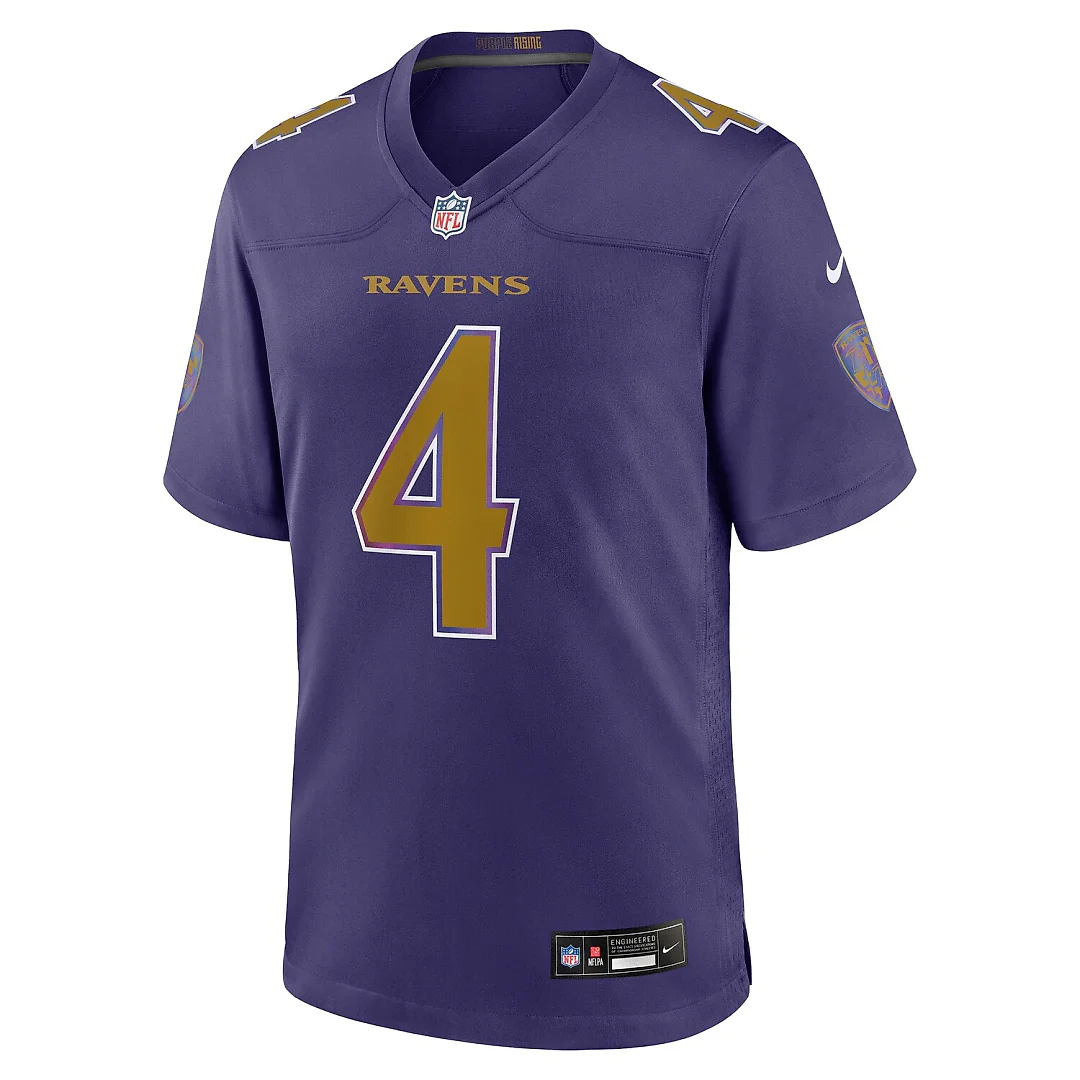 Zennovawear Zay Flowers Baltimore Ravens Alternate Game Jersey - Purple