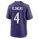 Zennovawear Zay Flowers Baltimore Ravens Team Game Jersey - Purple