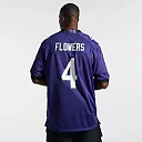 Zennovawear Zay Flowers Baltimore Ravens Team Game Jersey - Purple