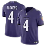Zennovawear Zay Flowers Baltimore Ravens Team Vapor FUSE. Stitched Limited Jersey - Purple