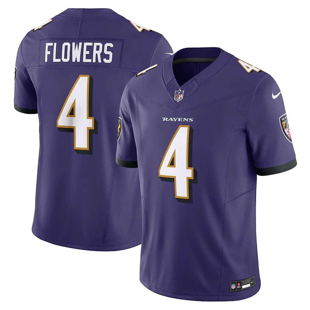 Zennovawear Zay Flowers Baltimore Ravens Vapor FUSE. Limited Jersey - Purple