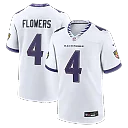 Zennovawear Zay Flowers Baltimore Ravens Game Jersey - White