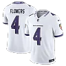 Zennovawear Zay Flowers Baltimore Ravens Vapor FUSE. Stitched Limited Jersey - White