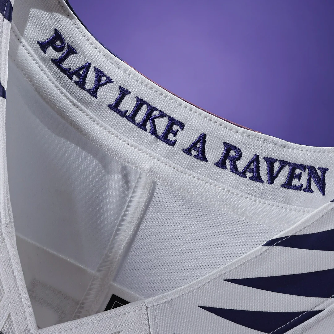 Zennovawear Zay Flowers Baltimore Ravens Vapor FUSE. Stitched Limited Jersey - White