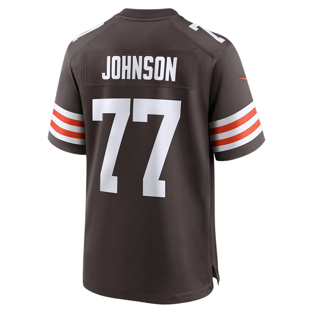 Zennovawear Zion Johnson Cleveland Browns Team Game Jersey - Brown