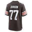 Zennovawear Zion Johnson Cleveland Browns Team Game Jersey - Brown