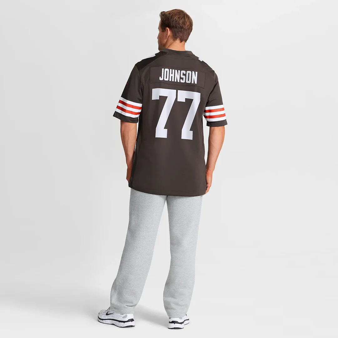 Zennovawear Zion Johnson Cleveland Browns Team Game Jersey - Brown