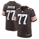 Zennovawear Zion Johnson Cleveland Browns Team Game Jersey - Brown
