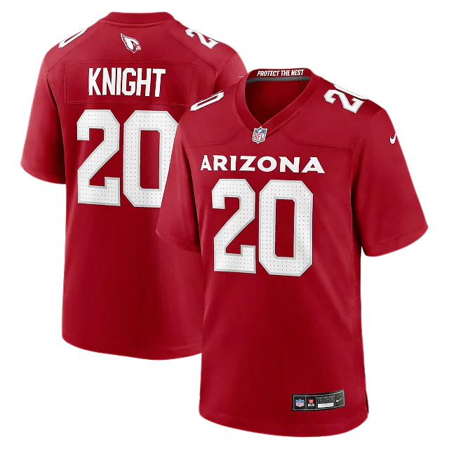 Zennovawear Zonovan Knight Arizona Cardinals Team Game Jersey - Cardinal