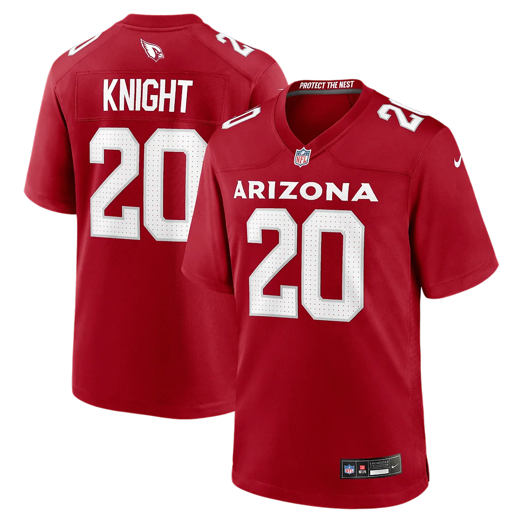 Zennovawear Zonovan Knight Arizona Cardinals Team Game Jersey - Cardinal