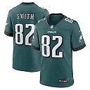 Zennovawear Men's Philadelphia Eagles Ainias Smith Midnight Green Team Game Jersey