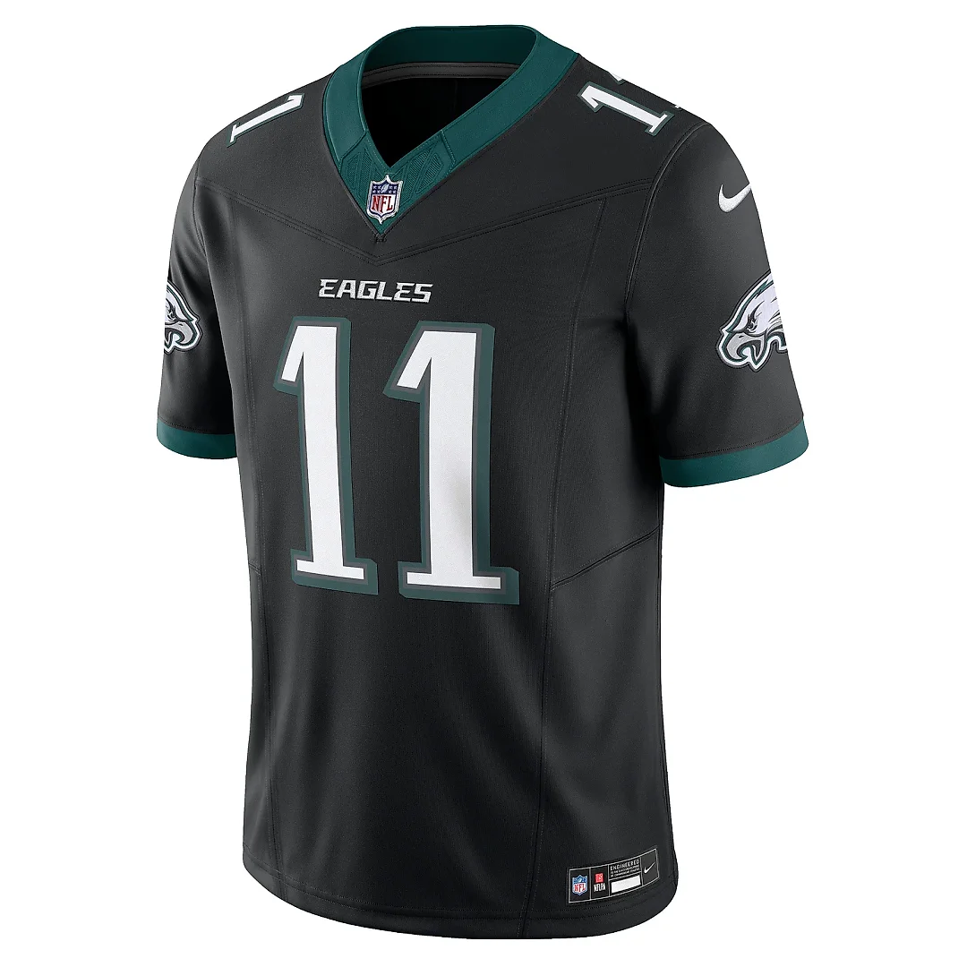 Zennovawear Men's Philadelphia Eagles A.J. Brown Black Alternate Vapor F.U.S.E. Limited Jersey
