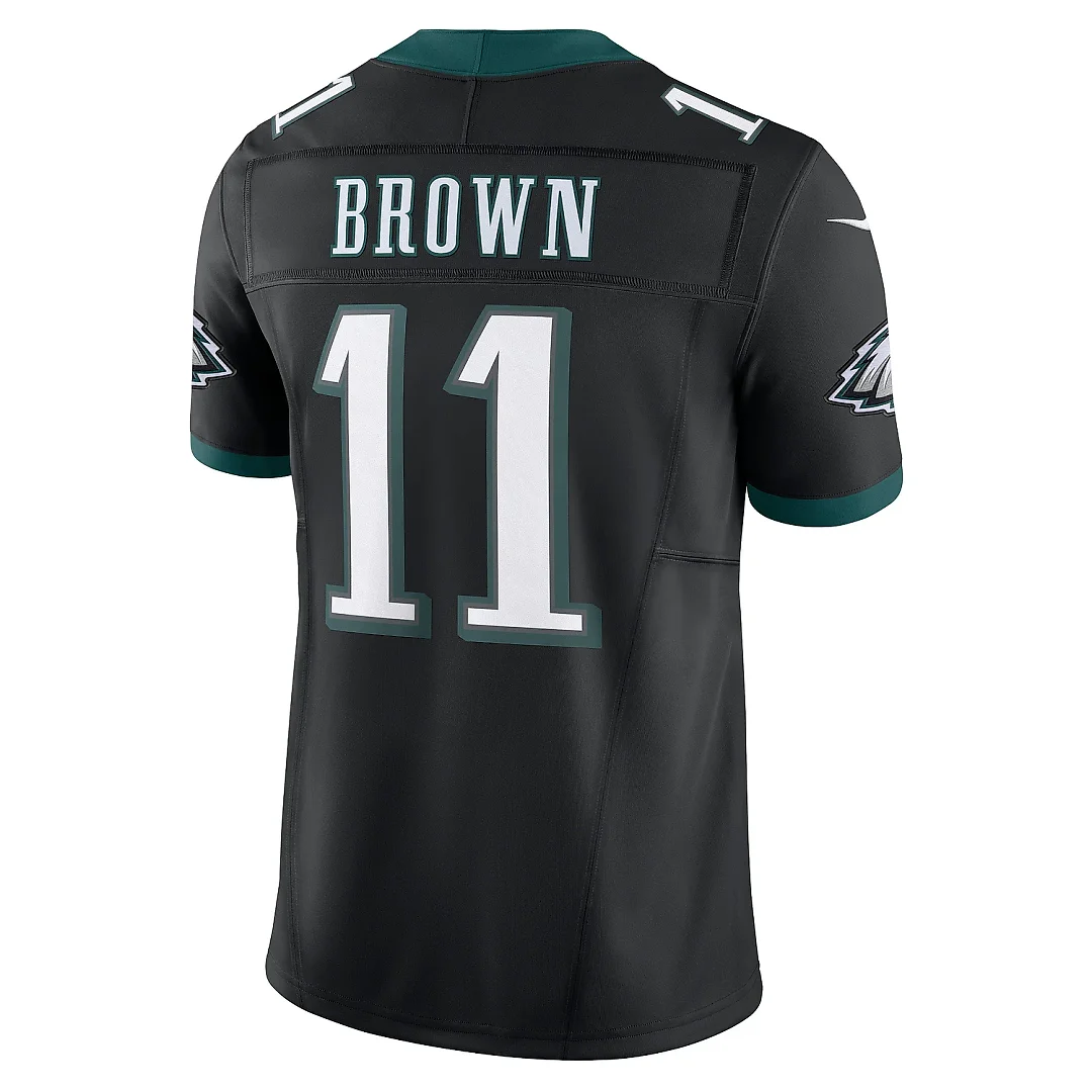 Zennovawear Men's Philadelphia Eagles A.J. Brown Black Alternate Vapor F.U.S.E. Limited Jersey