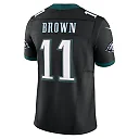 Zennovawear Men's Philadelphia Eagles A.J. Brown Black Alternate Vapor F.U.S.E. Limited Jersey