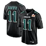 Zennovawear Men's Philadelphia Eagles A.J. Brown Carbon Black Super Bowl LIX Fashion Game Player Jersey