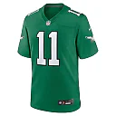 Zennovawear Men's Philadelphia Eagles A.J. Brown Kelly Green Alternate Game Player Jersey