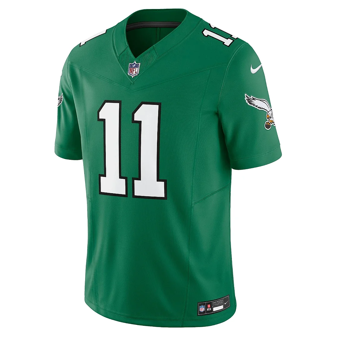 Zennovawear Men's Philadelphia Eagles A.J. Brown Kelly Green Vapor F.U.S.E. Limited Jersey