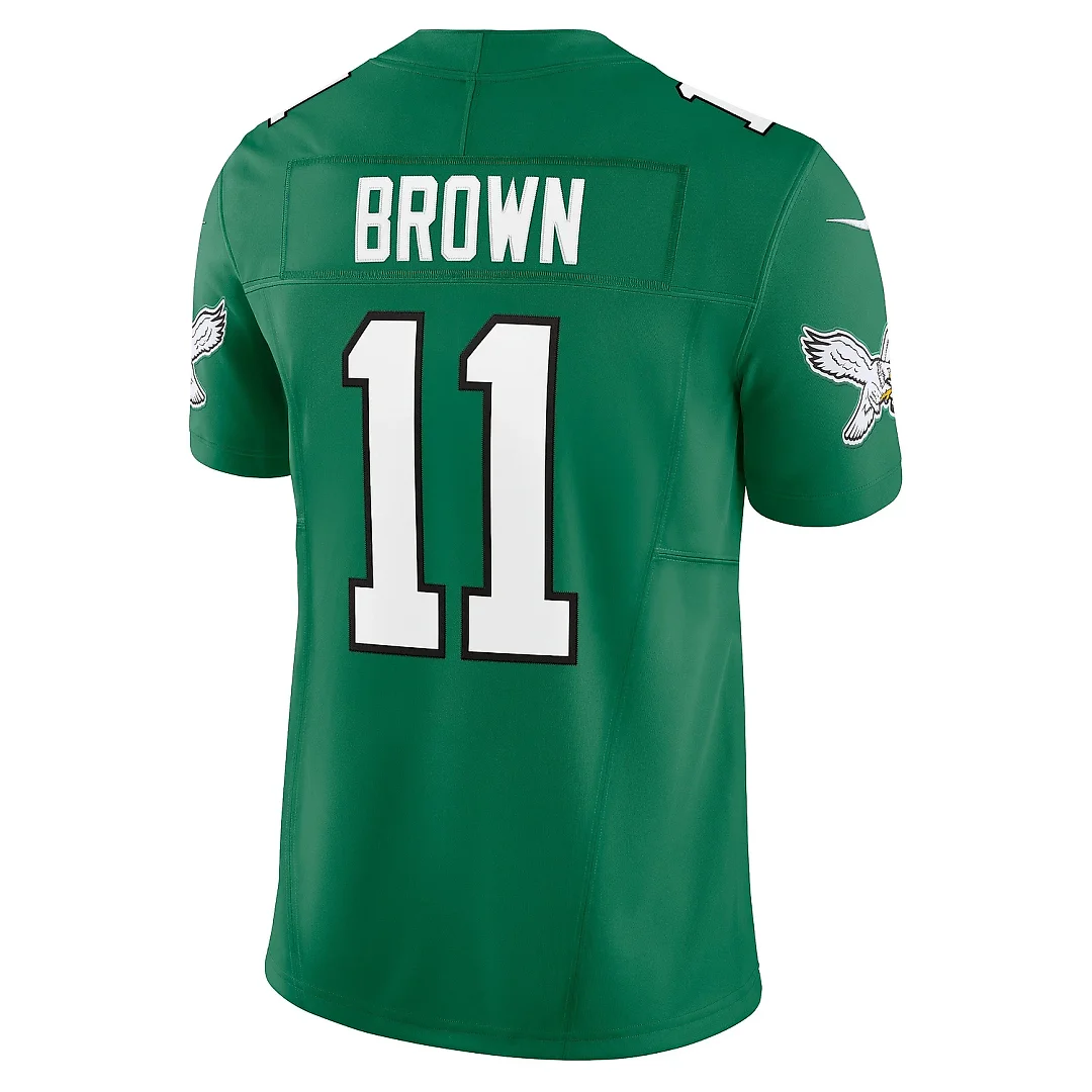 Zennovawear Men's Philadelphia Eagles A.J. Brown Kelly Green Vapor F.U.S.E. Limited Jersey