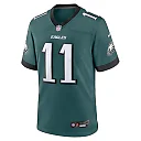 Zennovawear Men's Philadelphia Eagles A.J. Brown Midnight Green Team Game Jersey