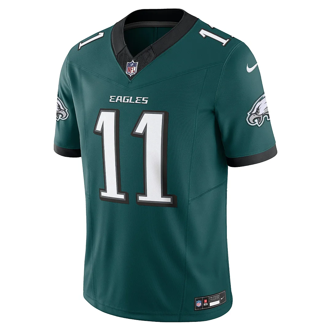 Zennovawear Men's Philadelphia Eagles A.J. Brown Midnight Green Vapor F.U.S.E. Limited Jersey