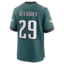 Zennovawear Men's Philadelphia Eagles Avonte Maddox Midnight Green Team Game Jersey