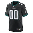Zennovawear Men's Philadelphia Eagles Black Alternate Custom Game Jersey