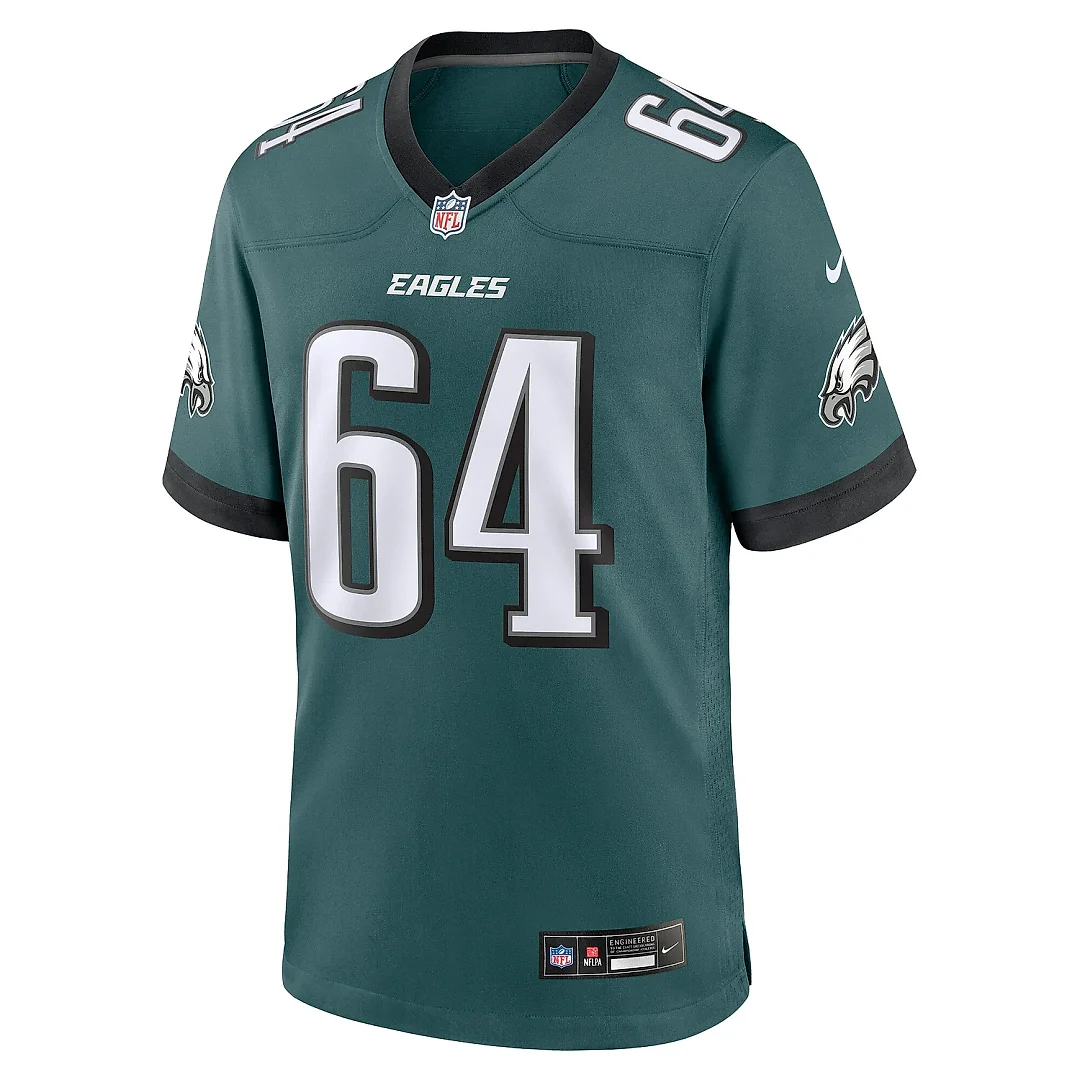 Zennovawear Men's Philadelphia Eagles Brett Toth Midnight Green Game Jersey