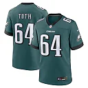 Zennovawear Men's Philadelphia Eagles Brett Toth Midnight Green Game Jersey