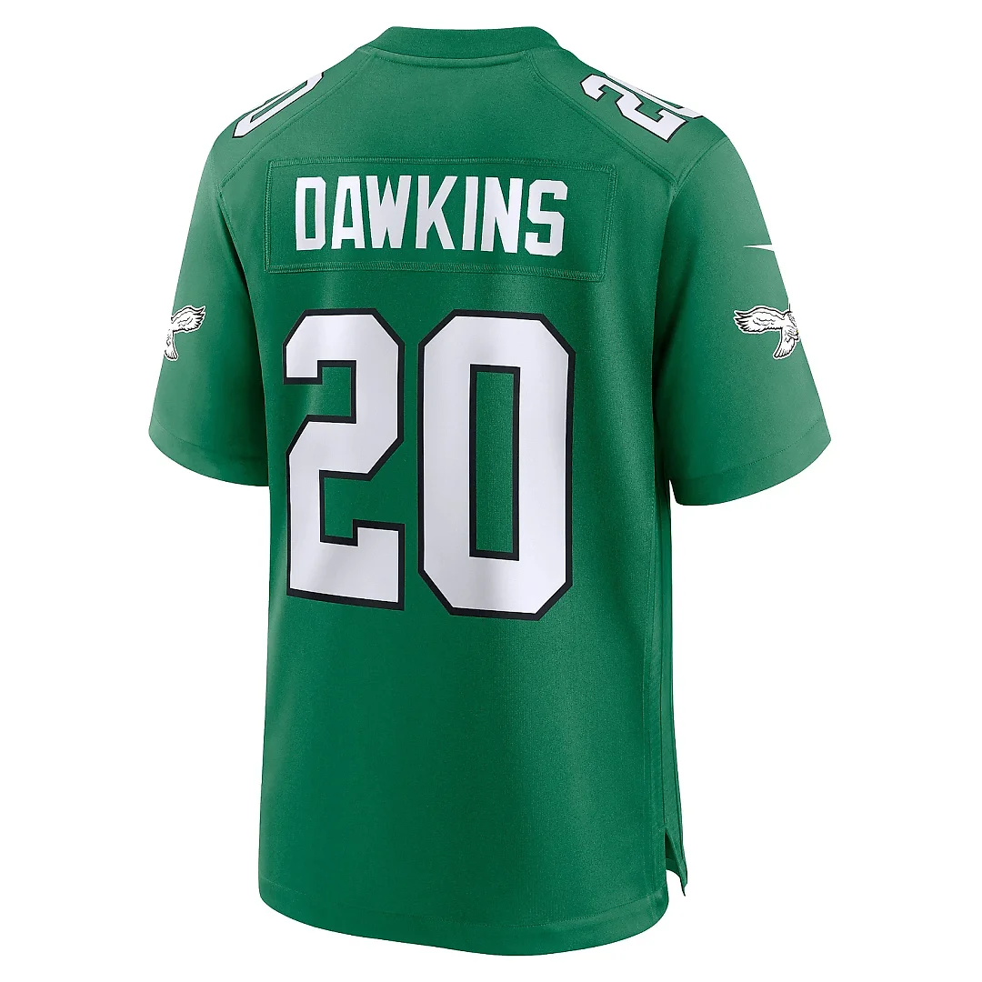 Zennovawear Men's Philadelphia Eagles Brian Dawkins Kelly Green Alternate Retired Player Game Jersey