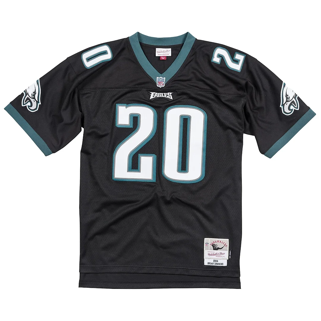 Zennovawear Men's Philadelphia Eagles Brian Dawkins Mitchell & Ness Black Legacy Jersey