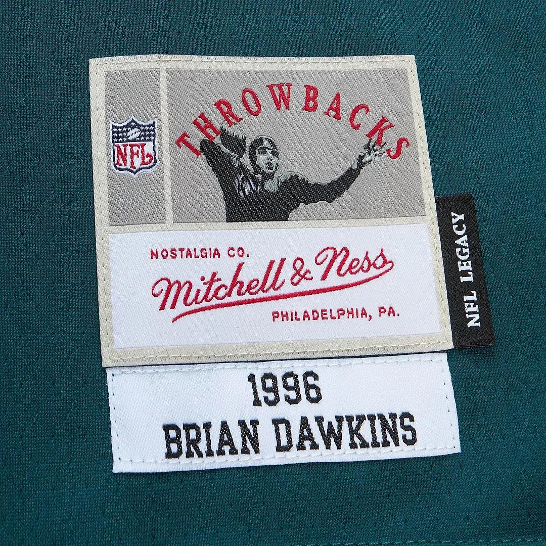 Zennovawear Men's Philadelphia Eagles Brian Dawkins Mitchell & Ness Green Legacy Jersey