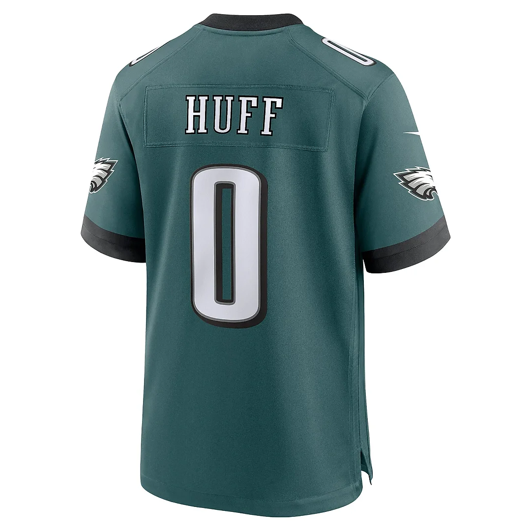 Zennovawear Men's Philadelphia Eagles Bryce Huff Midnight Green Team Game Jersey