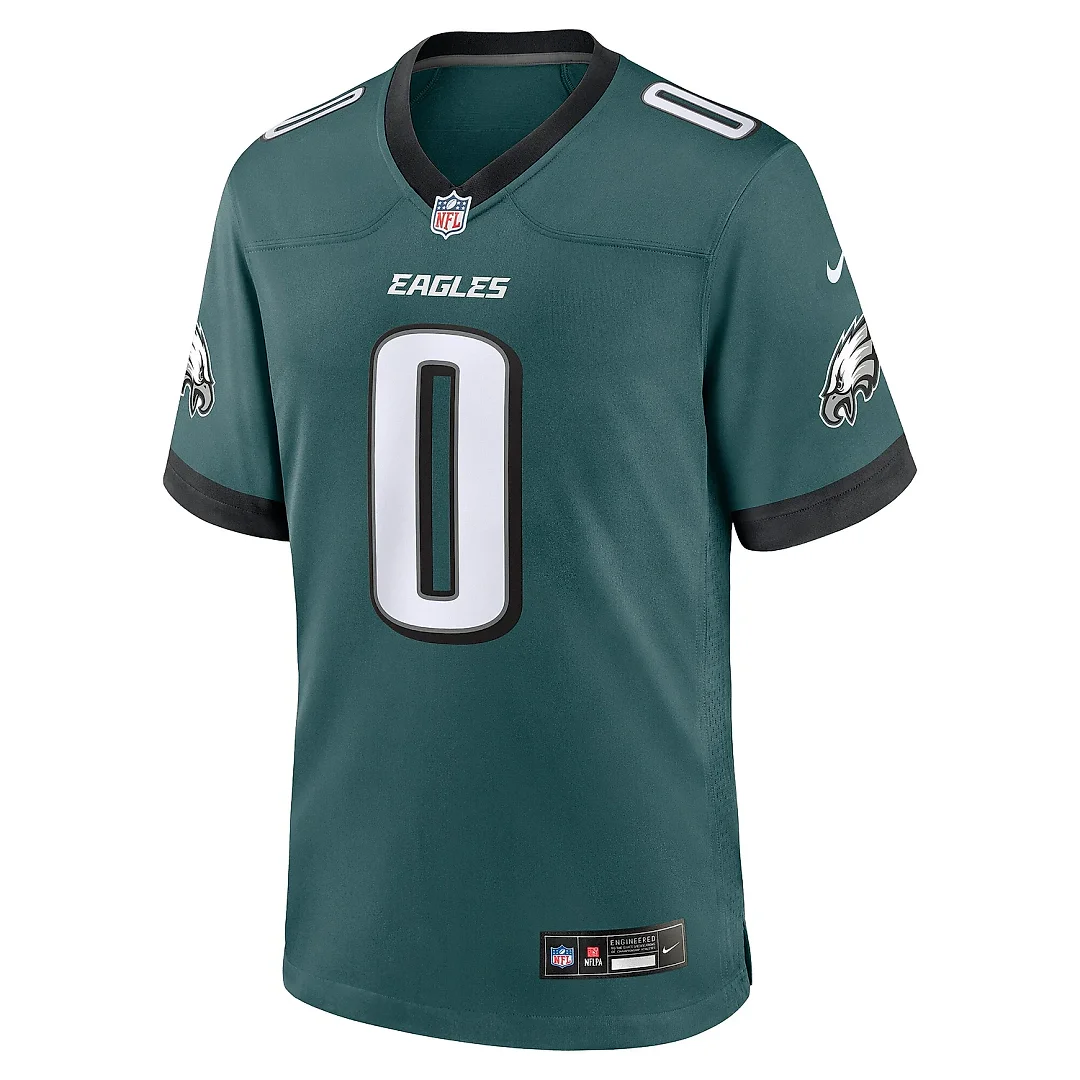 Zennovawear Men's Philadelphia Eagles Bryce Huff Midnight Green Game Player Jersey