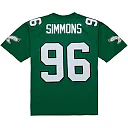 Zennovawear Men's Philadelphia Eagles Clyde Simmons Mitchell & Ness Kelly Green Legacy Jersey