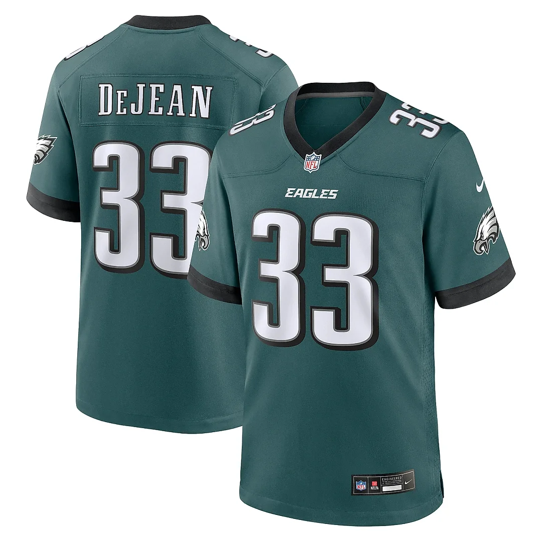Zennovawear Men's Philadelphia Eagles Cooper DeJean Green Game Jersey